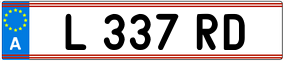 Trailer License Plate